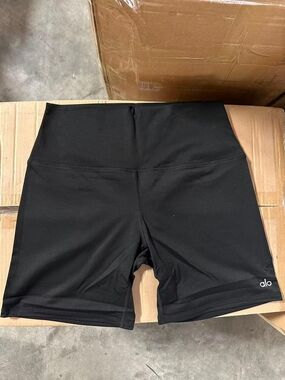 ALO Yoga High-Rise Black Bike Shorts